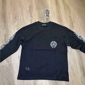 Chrome Hearts Horseshoe Logo Thermal Long Sleeve T-Shirt